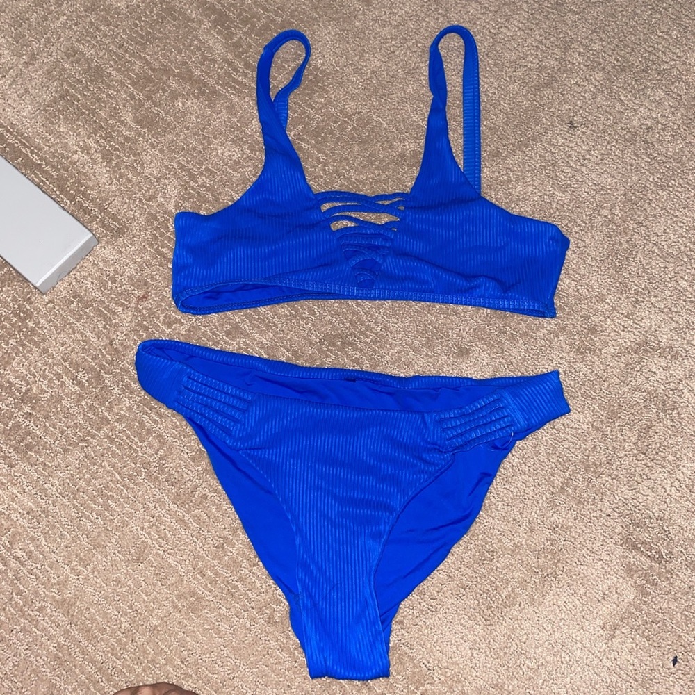 Blue bikini